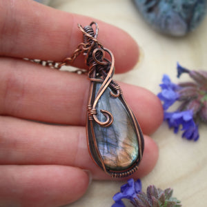 Handcrafted Jewelry - Copper Wire Wrapped crystals, beaded mala jewelry, polymer clay sculpted jewelry and more!