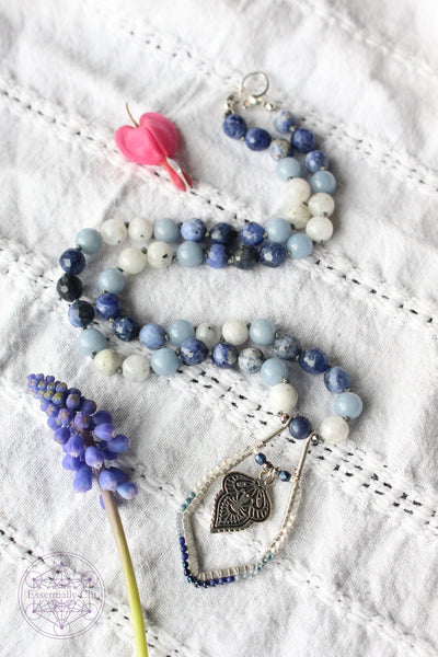 Throat Chakra Mala Necklace