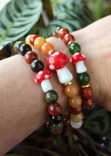 Amanita Crystal Stretch Bracelet