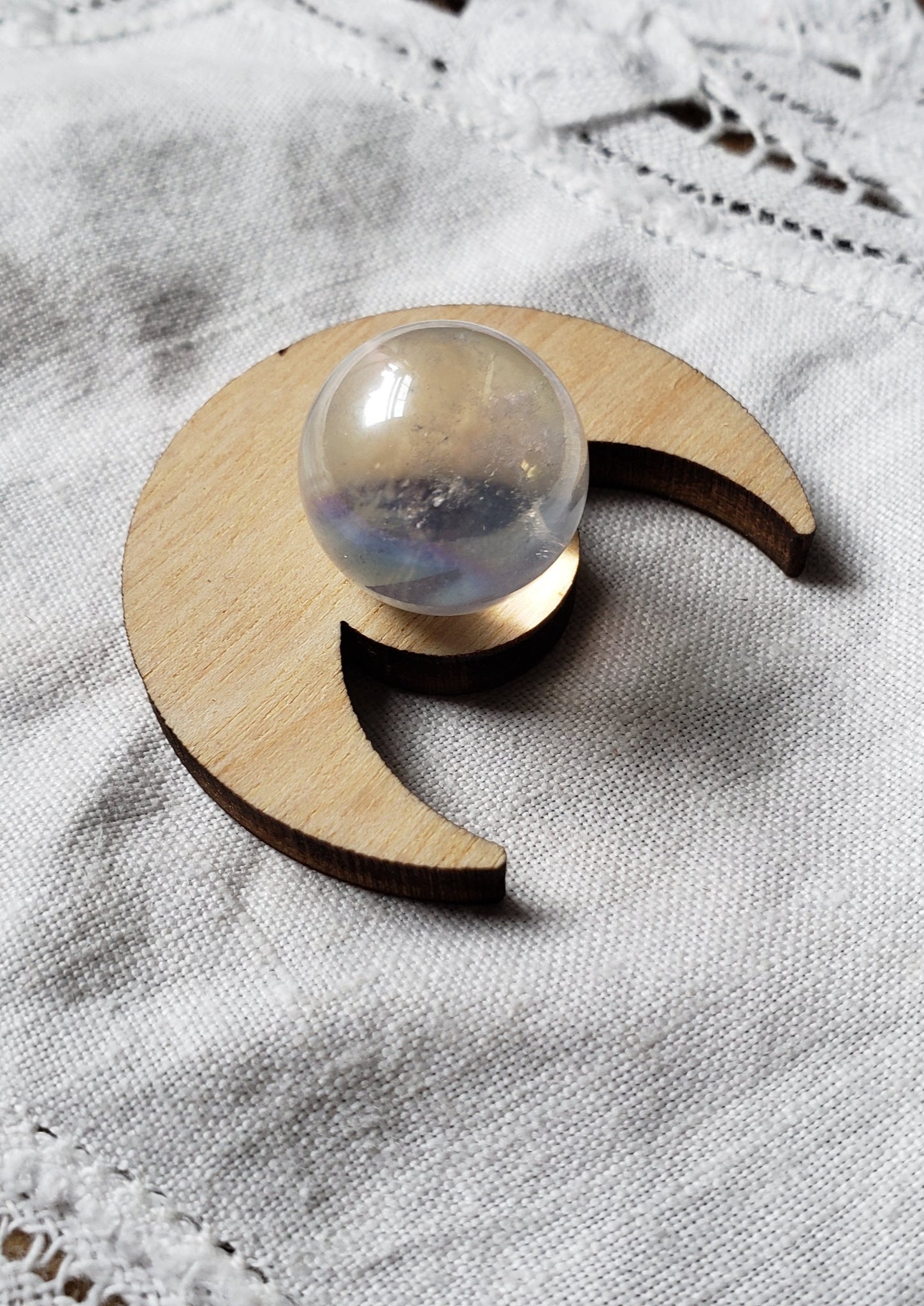 Crescent Moon Sphere Stand