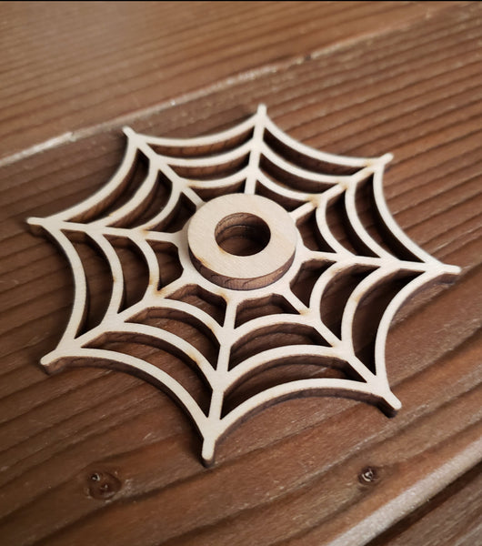 Wooden Spider Web Sphere Stand
