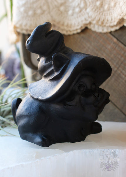 Obsidian helps with seeking the truth about yourself and acts quickly. A strongly protective stone, it forms a shield against negativity. It blocks psychic attacks and absorbs negative energies from the environment. Obsidian Meaning - Obsidian helps get to the root of stress & tension. It stimulates growth on all levels and helps bring clarity to the mind, clearing confusion. Place your Obsidian cat on your altar to scare the evil spirits away, or on your nightstand to keep nightmares at bay. 