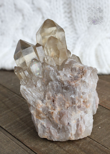 Citrine Meaning - True Citrine is known as the crystal for abundance and manifestation. The yellow color of Citrine activates your solar plexus chakra so you can take action on your goals. Citrine does not hold negative energy, but transmutes, dissipates, and grounds it, making it a protection stone. Natural Citrine is a Solar Plexus Chakra crystal for Aries & Leo zodiacs. It has a Mohs hardness of 7. Ethically sourced from independent miners in the Dominic Republic of Congo Africa. 