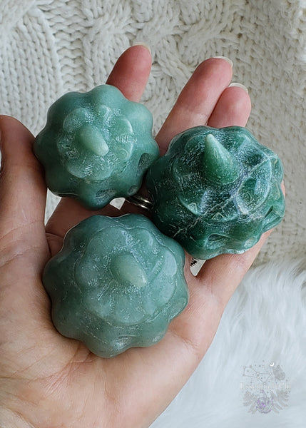 Aventurine is a stone that brings prosperity. It helps reinforce leadership qualities and encourages focus and determination. If you need a creative boost, aventurine can help with that and help you see different perspectives too.  Green Aventurine is perfect for the heart chakra and helps promote empathy and compassion. If you are an empath sensitive to energy, aventurine can help block EMF's also known as electromagnetic frequencies to promote clear thinking and feeling from the heart.