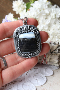 Leslie Blue Opal Necklace - essentialchijewelry