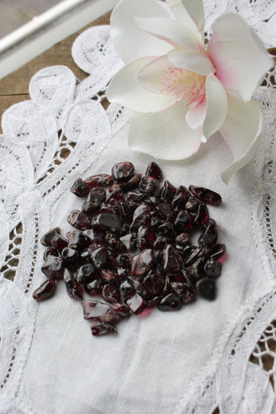 Garnet Crystal Chips - essentialchijewelry