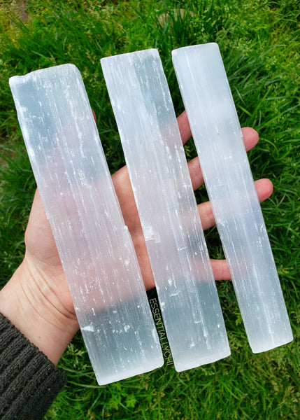 Selenite crystals are powerful at clearing stagnate negative energy. This is one of the most powerful crystals you can own and often overlooked for that ability. You can also use selenite to cleanse the energy of other crystals, it helps connect with the angelic realm, and helps promote clarity of mind, radiating divine light, and absorbs negative energy. #selenite #whitecrystal satin spar, gypsum, selenite properties, Crown Chakra Crystal, angel guidance, spirit guides, energy protection