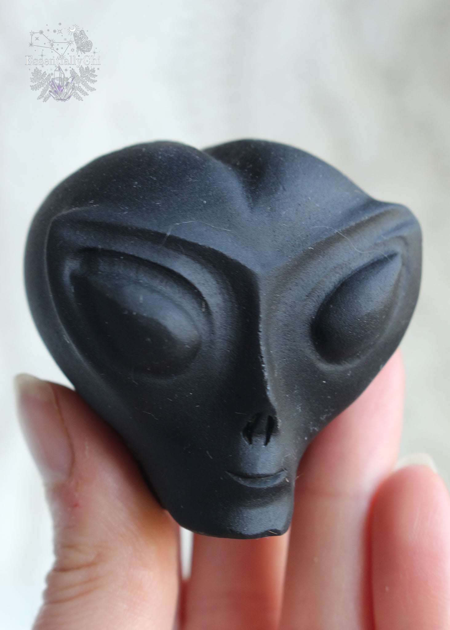 Starbeing Crystal Alien Skull Carving